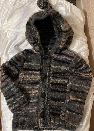 Дитячий в’язаний кардиган ручної роботи 🧶