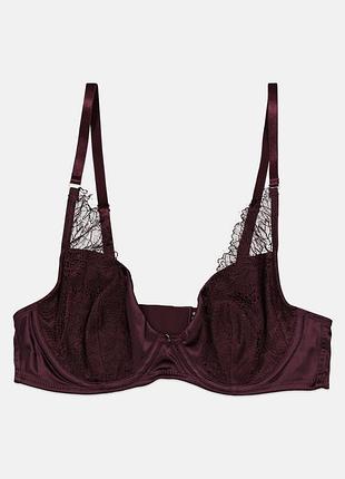 Новий атласний бюстгальтер з мереживом від river island