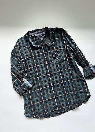 Жіноча сорочка в клітинку tommy hilfiger (heritage shirt)