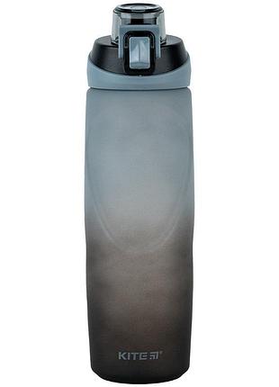 Бутылочка для воды kite k24-1200-1, 760 мл, серо-чёрная