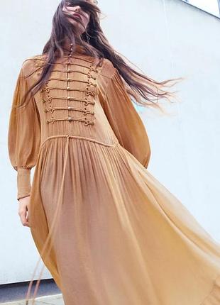 Длинное платье zw collection с декоративными петлями