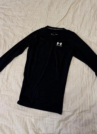 Чоловіча спортивна компресійна футболка under armour чорна