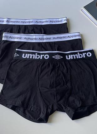 3 шт комплект боксерів труси чоловічі primark / umbro