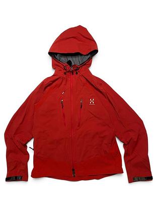 Жіноча куртка haglöfs gore windstopper outdoor gorpcore червона l