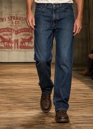 Джинси чоловічі levi's сині розмір l бавовна еластан