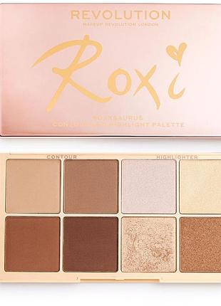 Палетка для хайлайтинга і контурингу makeup revolution x roxi roxxsaurus
