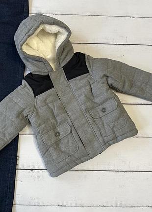 Демісезонна куртка carters 18 міс на синтепоні і флісі парка курточка