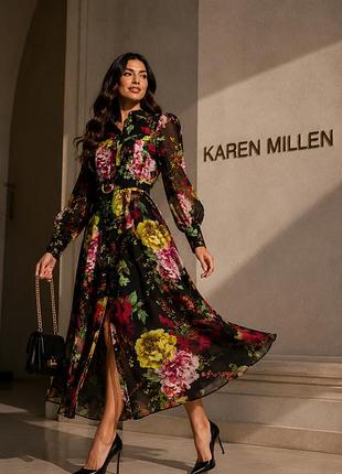 Karen millen неймовірна сукня в квітковий принт
