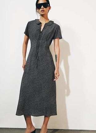 Платье миди zw collection в горошек