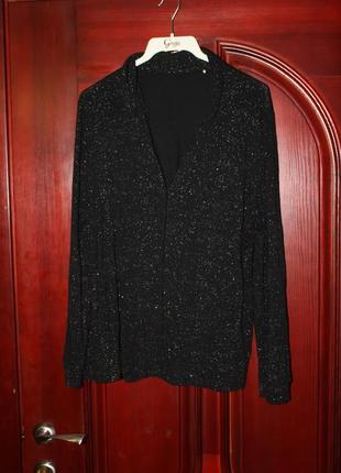 Трикотажна жіноча блуза, 16-18 eur разм., наш 54-56 розм. від george, англія1 фото