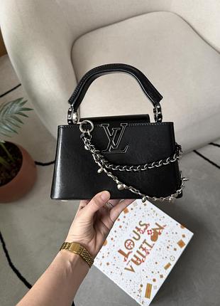 Сумка capucines louis east-west vuitton mini black