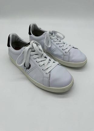 Fred perry b1251 мужские кожаные кеды кроссовки белые eu 43 оригинал