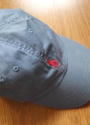 Кепка унісекс бейсболка голуба бавовняна polo ralph lauren