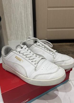 Жіночі кеди puma shuffle білі, розмір 38, 24 см