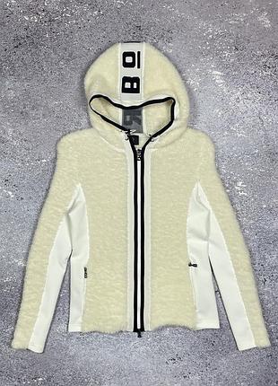 Шерстяная кофта худи bogner merino wool fleece jacket (размер s / 36) оригинал