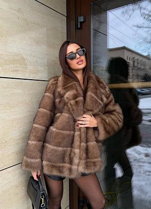 Нереальная женская шуба под соболея