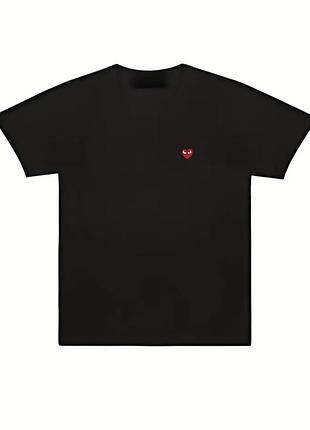 Футболка чоловіча comme des garçons play,чорна ,розмір м