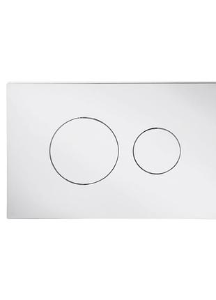 Клавиша смыва qtap standard 152x236x28 мм, chrome, круглая qtstd164crm49469