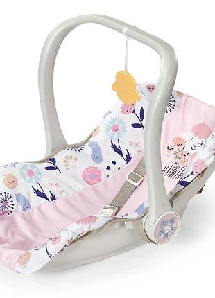 Крісло-переноска для ляльки baby born 2 в 1 – квітковий стиль