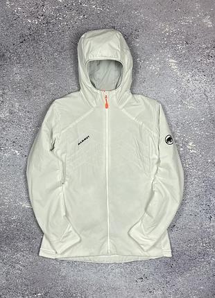 Женская куртка-гибрид mammut rime light in flex hooded jacket, размер s (оригинал)