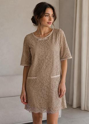 Елегантна гіпюрова сукня look.fo (italy style) — розмір m