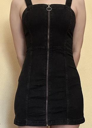 Сарафан h&m divided чорного кольору