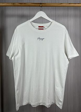 Hugo boss red durned214 embroidered center logo красива оригінальна футболка xl
