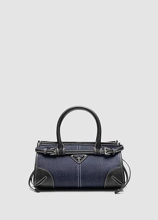 💎 prada bonnie mini handbag black/denim