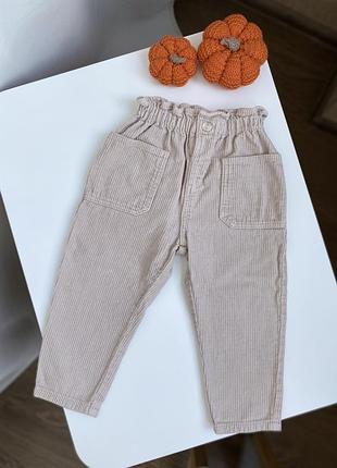 Вельветові штанці на 18-24 міс 92 р від zara