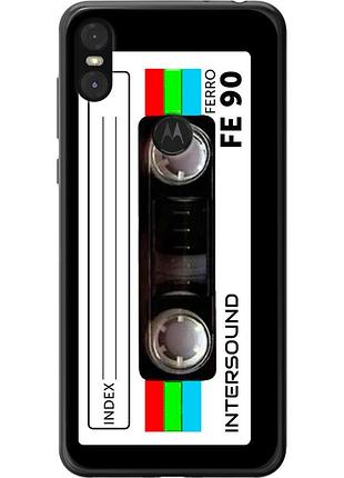 Чехол силиконовый на телефон motorola one кассета с90 "4894u-1589-58250"