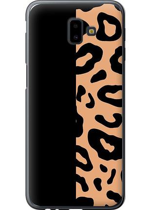 Чехол 2d пластиковый на телефон samsung galaxy j6 plus 2018 пятна леопарда "4269t-1586-58250"