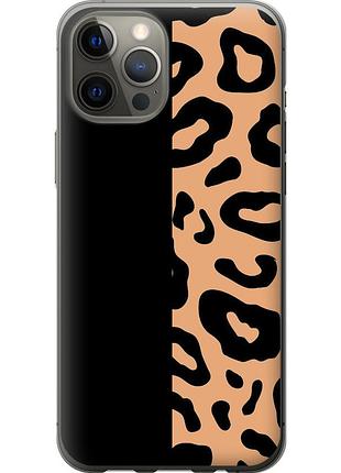 Чехол 2d пластиковый на телефон iphone 12 pro max пятна леопарда "4269t-2054-58250"