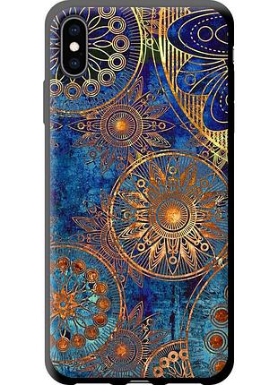Чехол tpu на телефон iphone xs max золотой узор "678b-1557-58250"