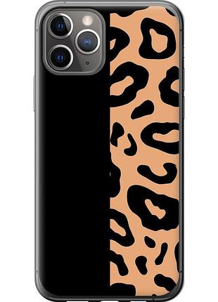 Чехол 2d пластиковый на телефон iphone 11 pro пятна леопарда "4269t-1788-58250"