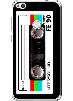 Чехол 2d пластиковый на телефон huawei p8 lite (2017) кассета с90 "4894t-777-58250"