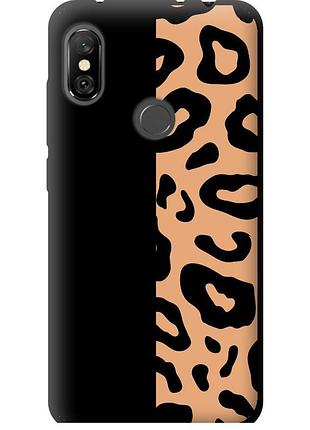 Чехол tpu на телефон xiaomi redmi note 6 pro пятна леопарда "4269b-1551-58250"