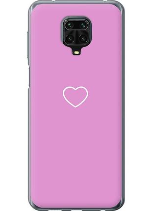 Чохол силіконовий на телефон xiaomi redmi note 9 pro серце 2 "4863u-1911-58250"