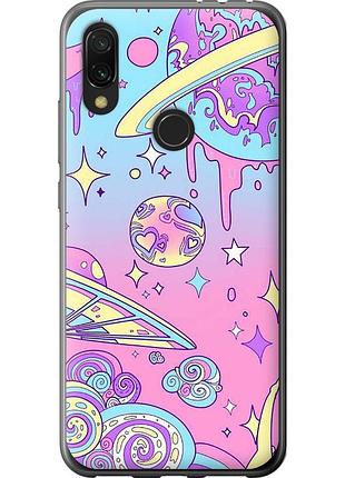 Чохол силіконовий на телефон xiaomi redmi 7 рожева галактика "4146u-1669-58250"