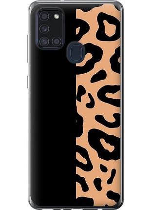 Чехол 2d пластиковый на телефон samsung galaxy a21s a217f пятна леопарда "4269t-1943-58250"
