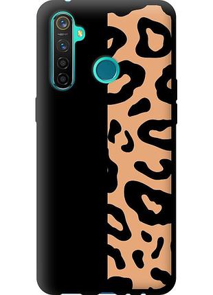 Чехол tpu на телефон realme 5 pro пятна леопарда "4269b-1861-58250"