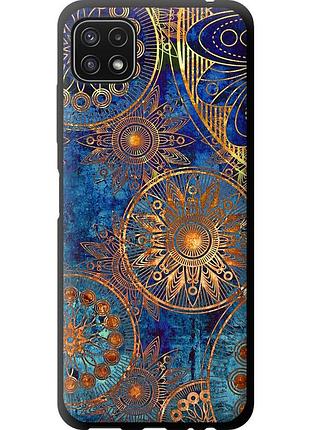 Чехол tpu на телефон samsung galaxy a22 5g a226b золотой узор "678b-2581-58250"