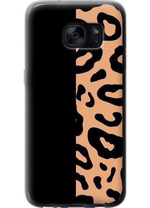 Чехол 2d пластиковый на телефон samsung galaxy s7 g930f пятна леопарда "4269t-106-58250"