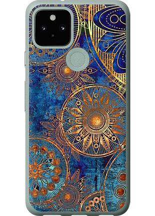 Чохол силіконовий на телефон google pixel 5 золотий візерунок "678u-2044-58250"