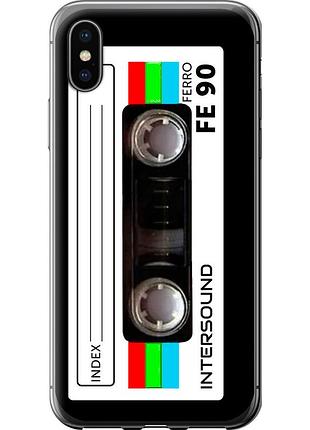 Чохол 2d пластиковий на телефон iphone xs касета з 90 "4894t-1583-58250"