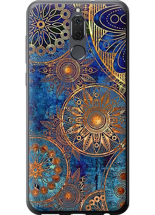 Чехол силиконовый на телефон huawei mate 10 lite золотой узор "678u-1240-58250"
