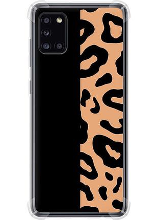 Чехол силикон с усиленными углами на телефон samsung galaxy a31 a315f пятна леопарда "4269sp-1908-58250"