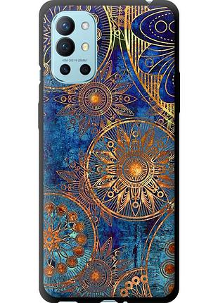 Чехол tpu на телефон oneplus 9r золотой узор "678b-2326-58250"