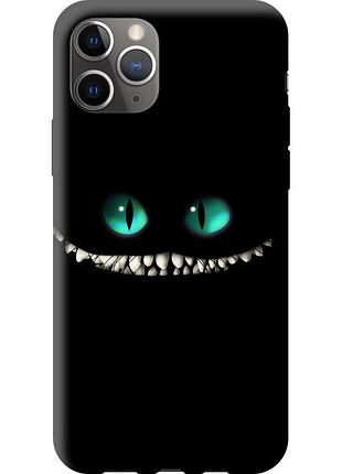 Чехол 2d пластиковый на телефон iphone 11 pro max чеширский кот "689t-1723-58250"