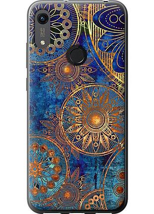 Чохол силіконовий на телефон huawei honor 8a золотий візерунок "678u-1635-58250"