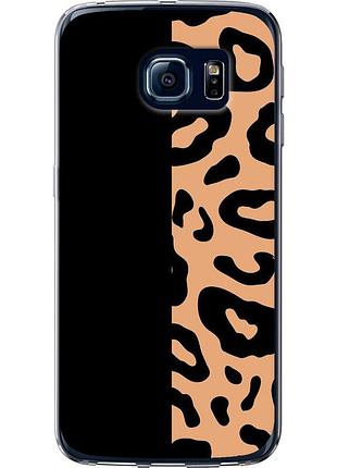 Чехол силиконовый на телефон samsung galaxy s6 edge g925f пятна леопарда "4269u-83-58250"